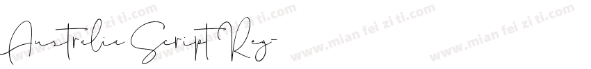 Australia Script Reg字体转换